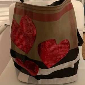 Burberry Tote bag with sequin hearts